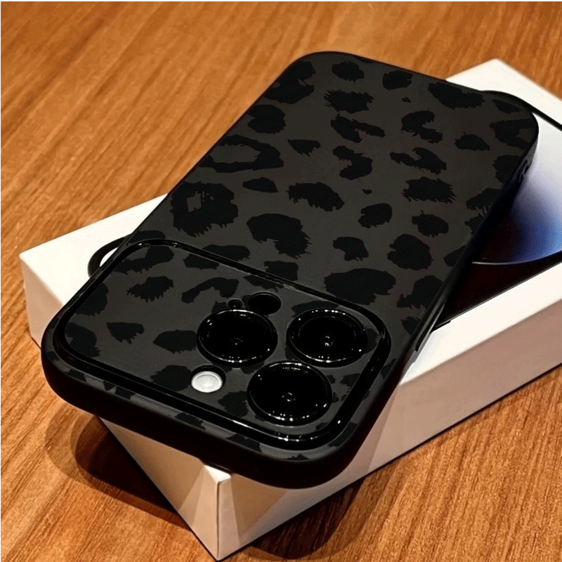 Phone Cases Xr Iphone - ファッションブラックレオパードプリントのiPhoneケース iPhone 18 17 16 15