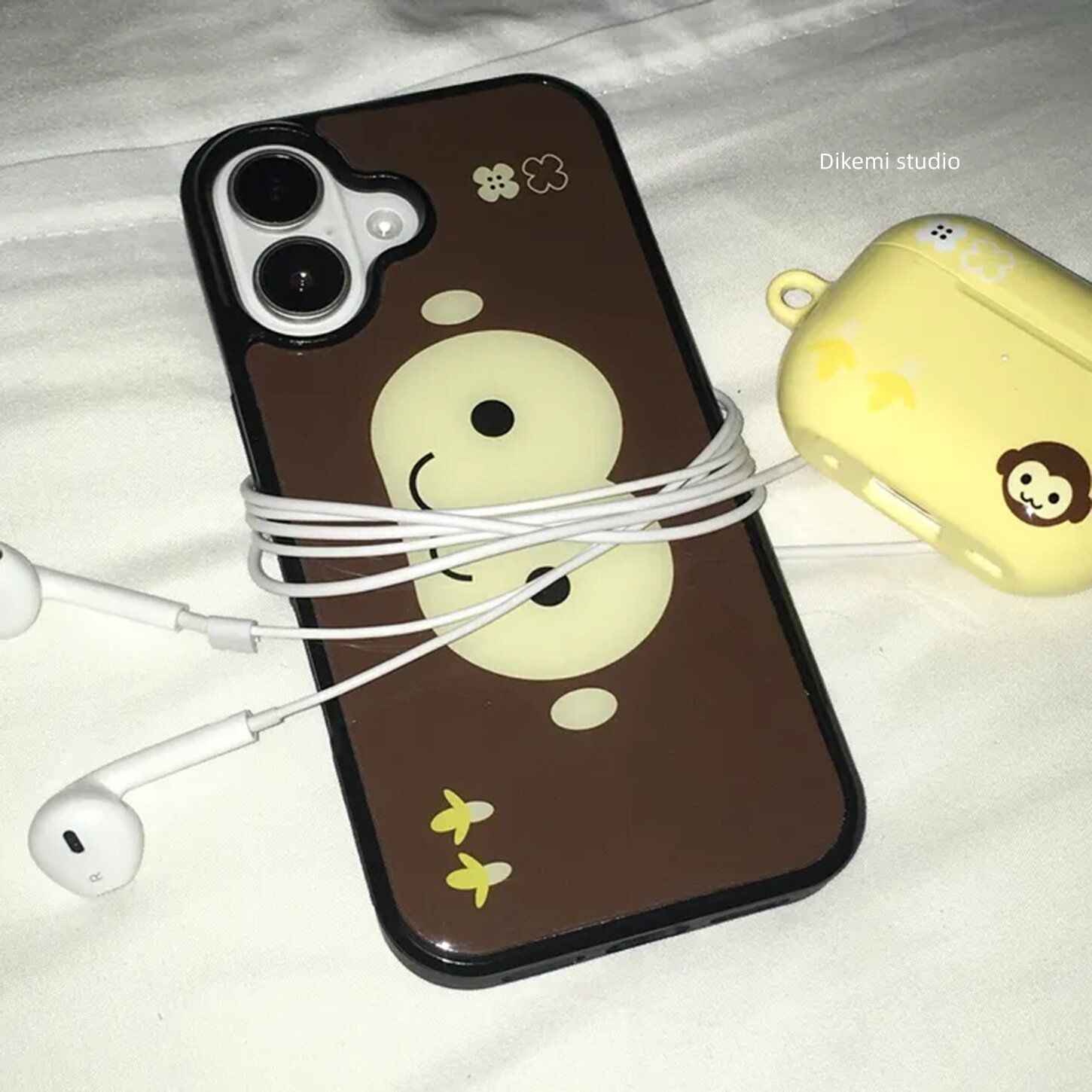 Phone Cases Xr Iphone - ビッグヘッドモンキー・ブラウン・コリア・INS・Y2KデザインのiPhone用ケース。iPhone 18 DUO、17 AIR、11、13、16、15、14、12 Pro Max、XR、XS
