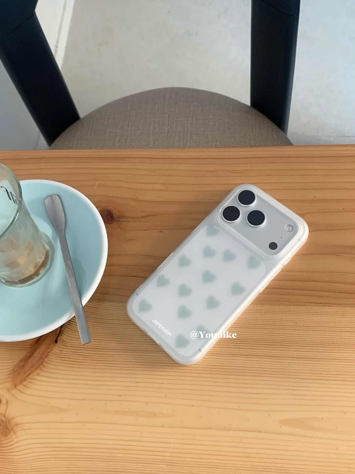 韓国風のシンプルなミストグリーン＆ブルーの「愛」をモチーフに - Phone Cases Iphone 13 のレビューと価格