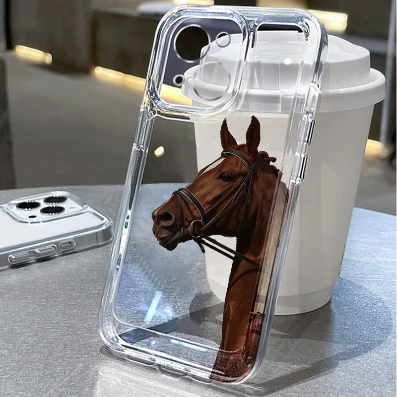 動物馬柄ソフトフォンカバーケース iPhone 17 Pro - Phone Cases Xr Iphone のレビューと価格
