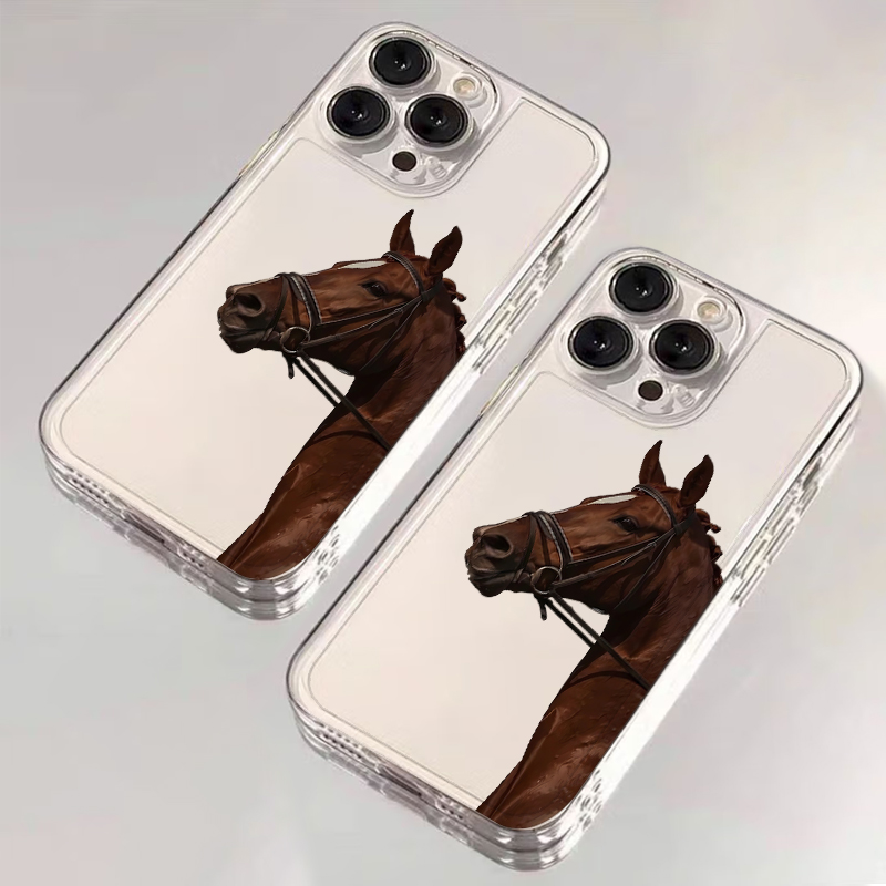 動物馬柄ソフトフォンカバーケース iPhone 17 Pro - Phone Cases Xr Iphone のレビューと価格