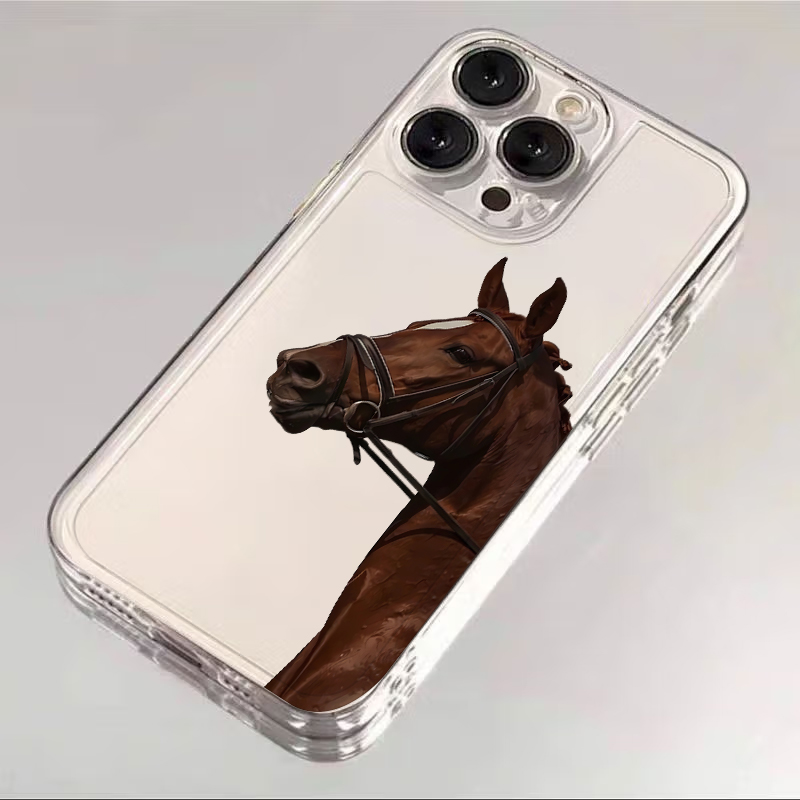 動物馬柄ソフトフォンカバーケース iPhone 17 Pro - Phone Cases Xr Iphone のレビューと価格