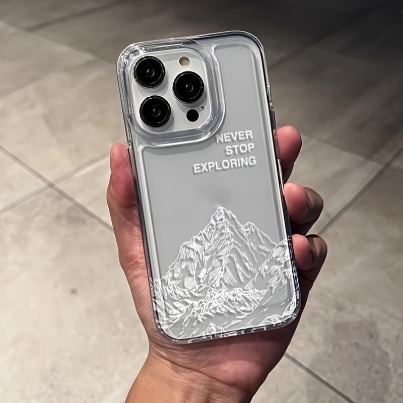 ネバーエクスプローリング マウンテンラインアート スマホケー - Phone Cases For Iphone 16 のレビューと価格