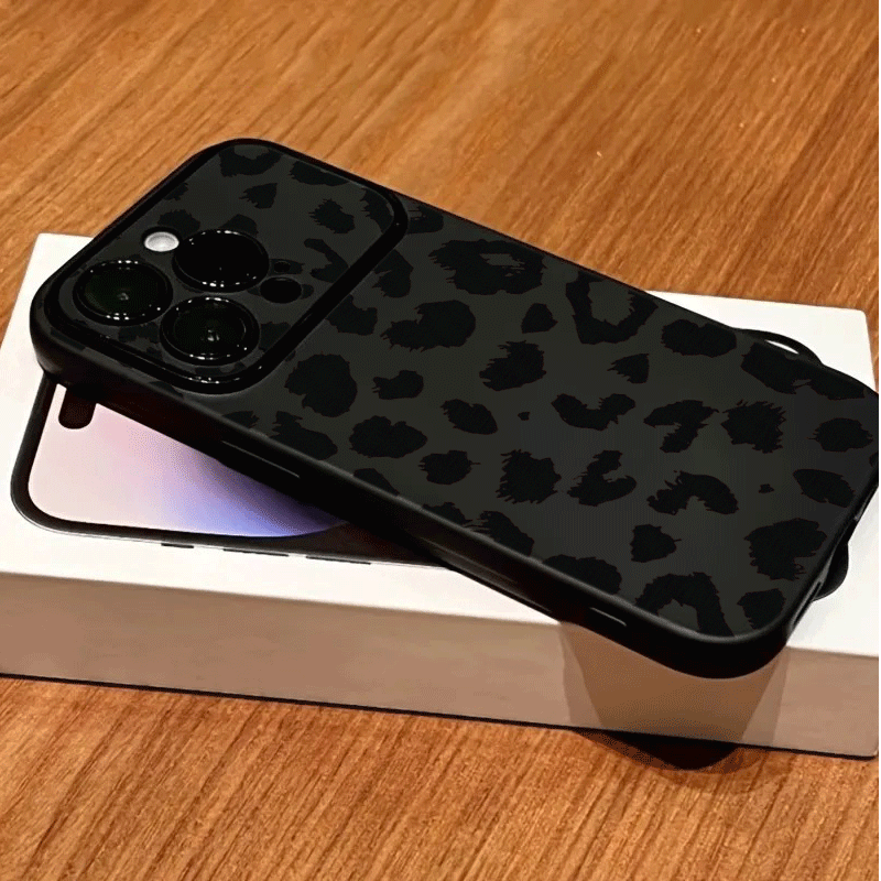 ファッションブラックレオパードプリントのiPhoneケース  - Phone Cases Xr Iphone のレビューと価格