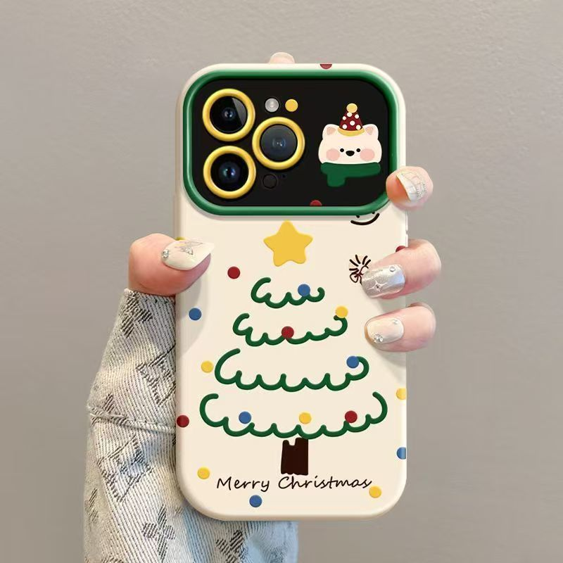 星柄のクリスマスツリー、かわいい子犬のイラストが描かれた、i - Phone Cases Iphone 13 のレビューと価格