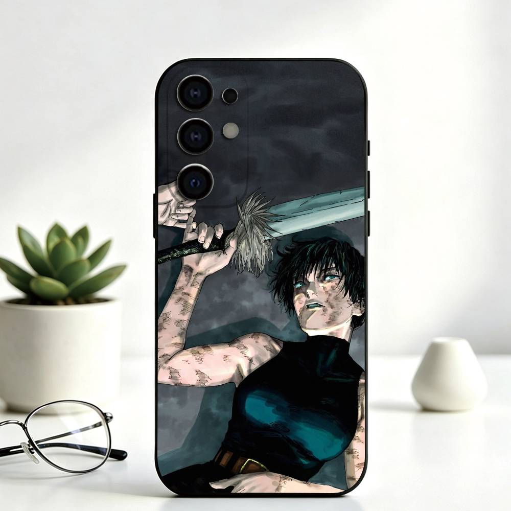 呪術廻戦 マキ・ゼンイン スマホケース ブラック シリコン製 - Phone Cases Jujutsu Kaisen のレビューと価格