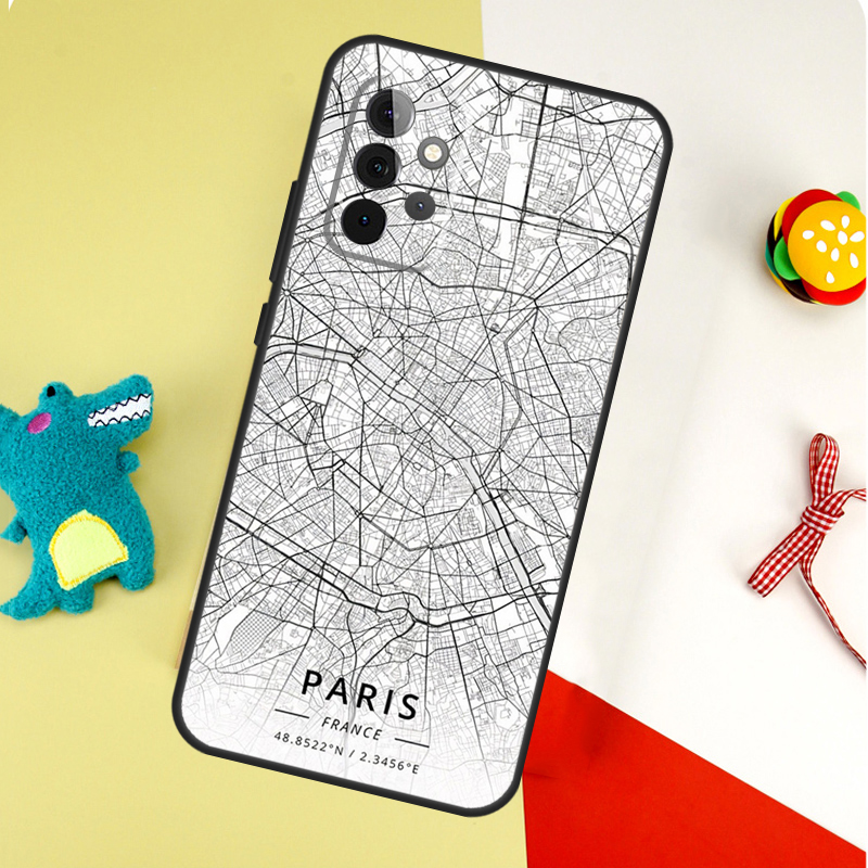 ロンドンカントリースケッチ市内地図三星銀河 A22 A32  - Phone Cases London のレビューと価格